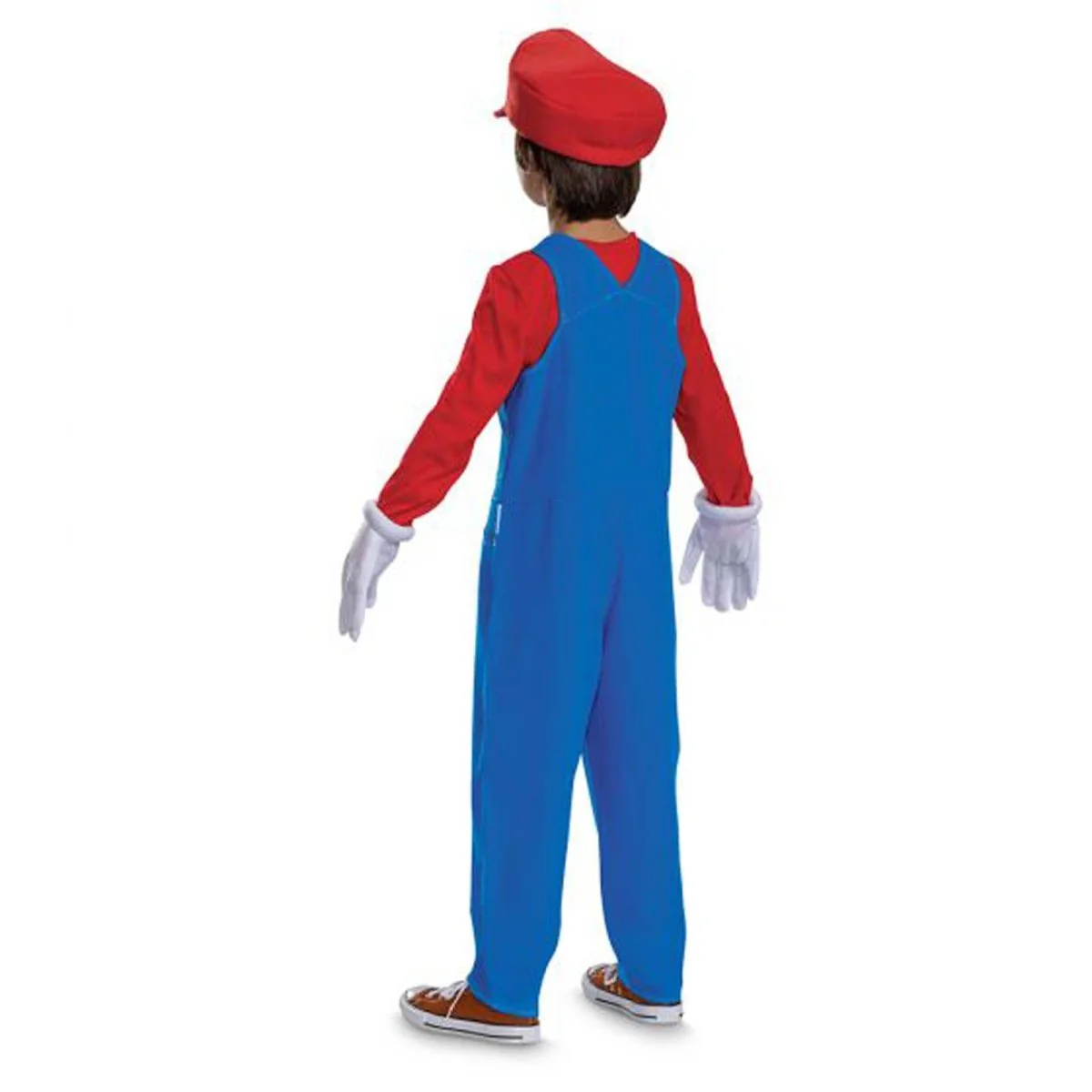 Nintendo Super Mario Bros Mario Overalls Costume for Kids, Blue Overalls and Accessories - Image 3