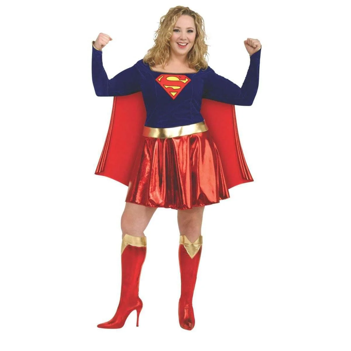 Supergirl Plus Size Costume for Adults