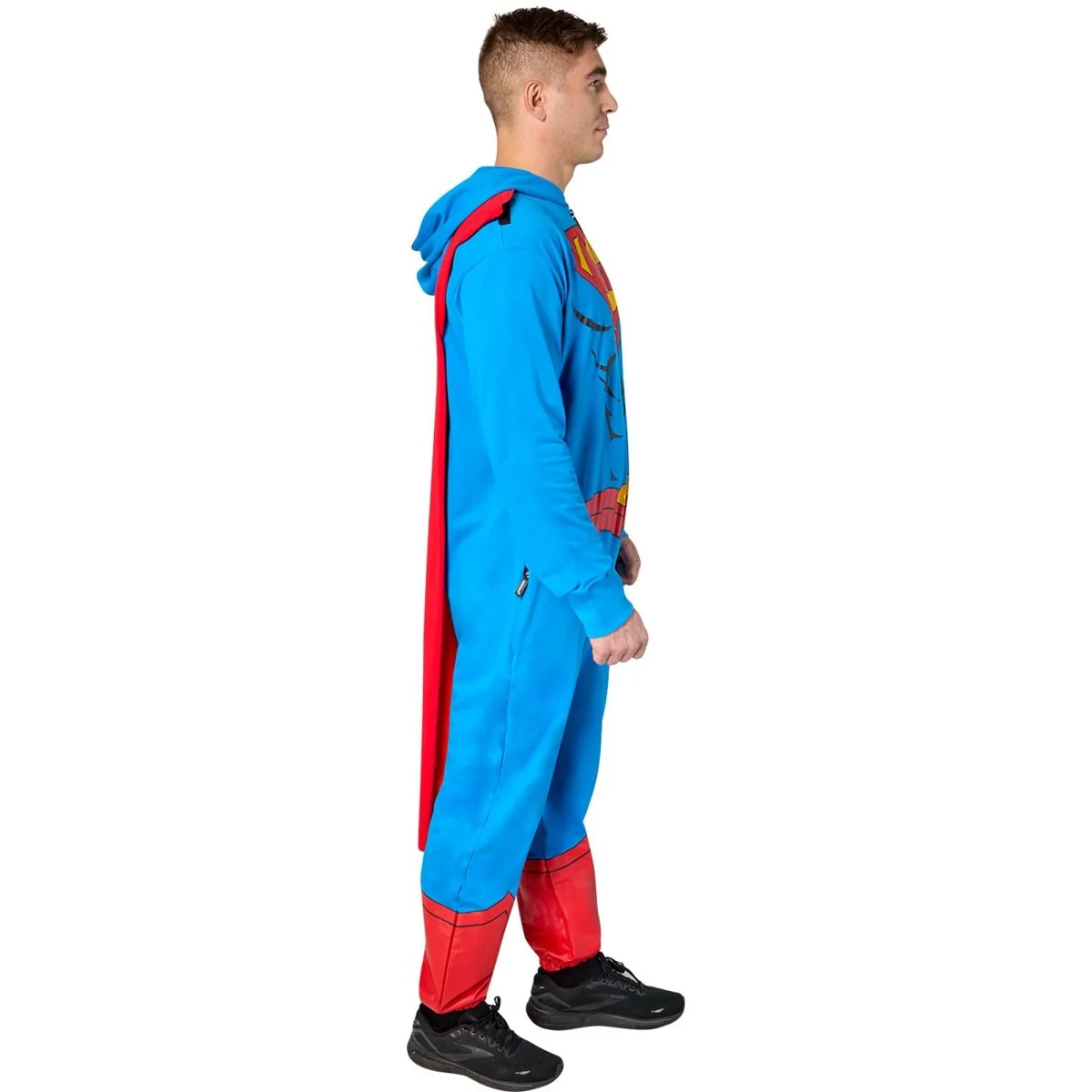 Superman Classic Costume for Adults, Comfy Onesie, DC Comics - Image 3