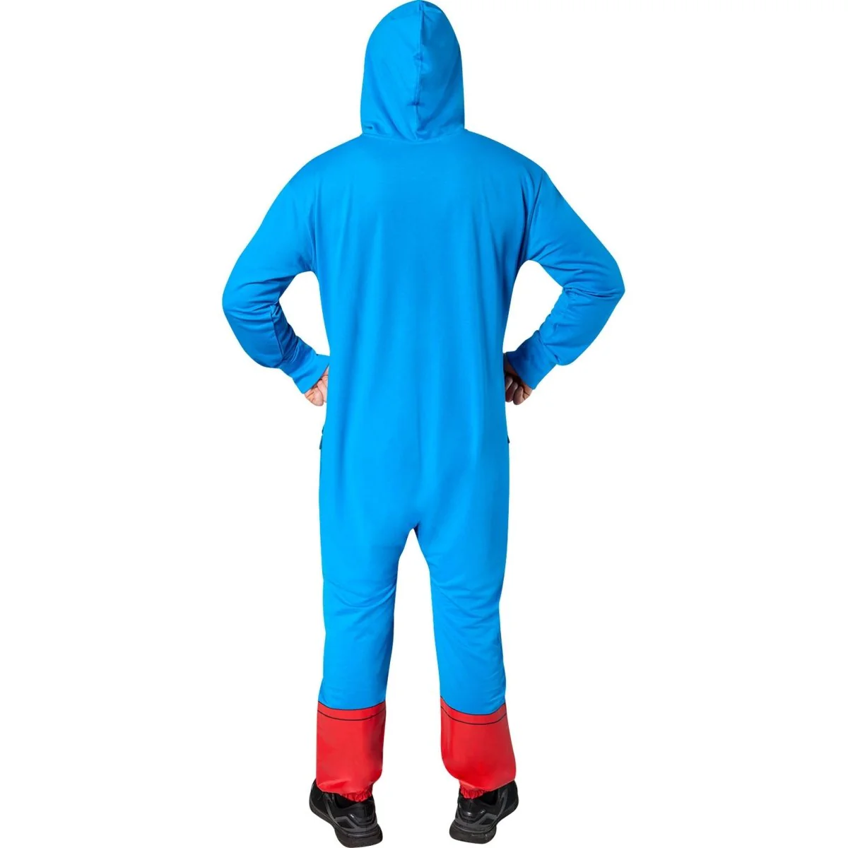 Superman Classic Costume for Adults, Comfy Onesie, DC Comics - Image 5