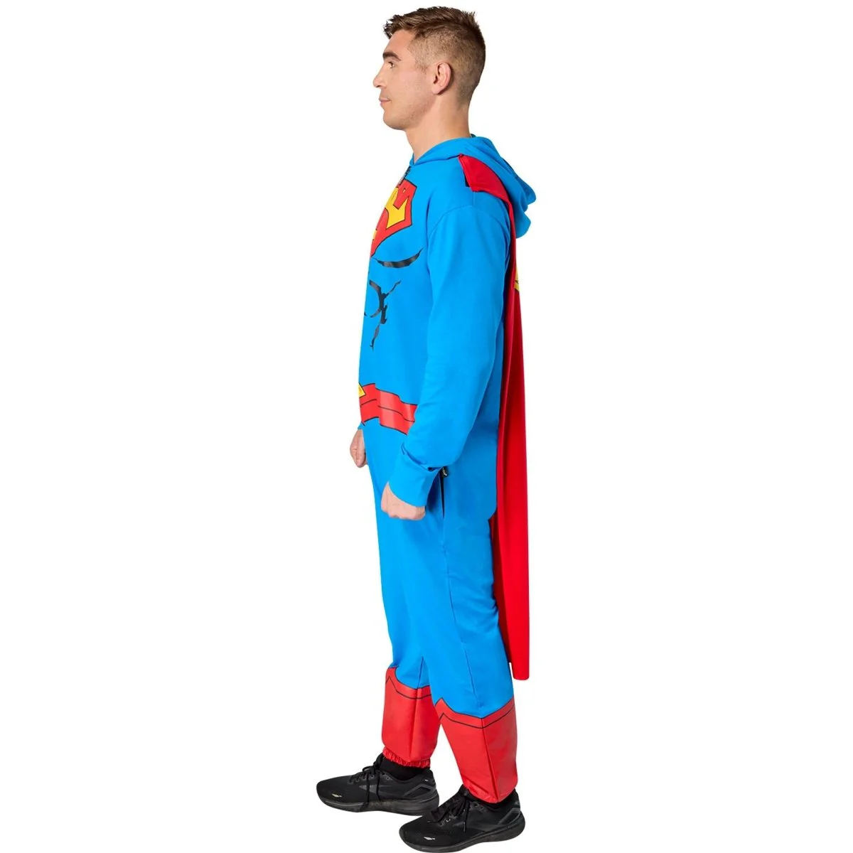 Superman Classic Costume for Adults, Comfy Onesie, DC Comics - Image 7