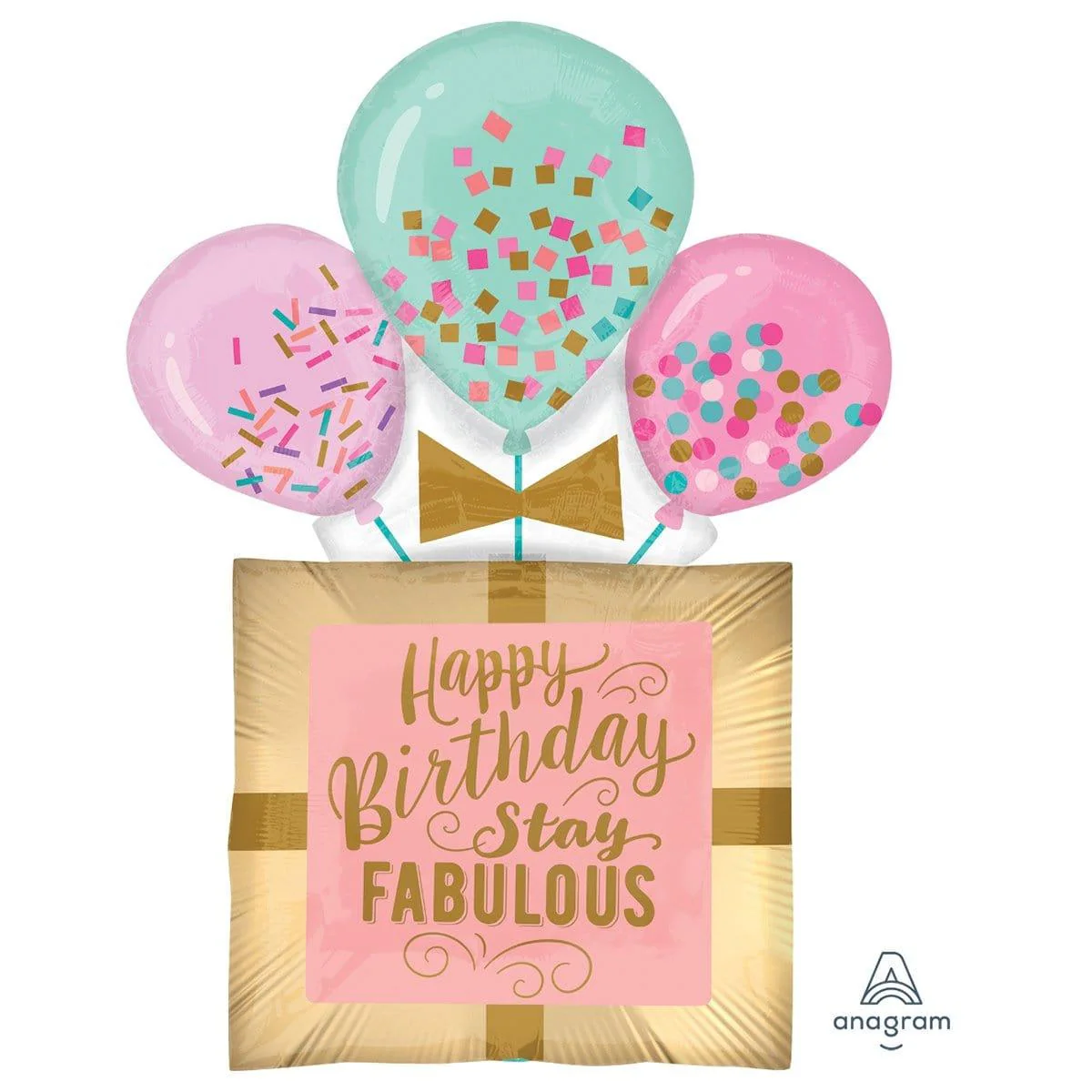 Happy Birthday Stay Fabulous Supershape Balloon