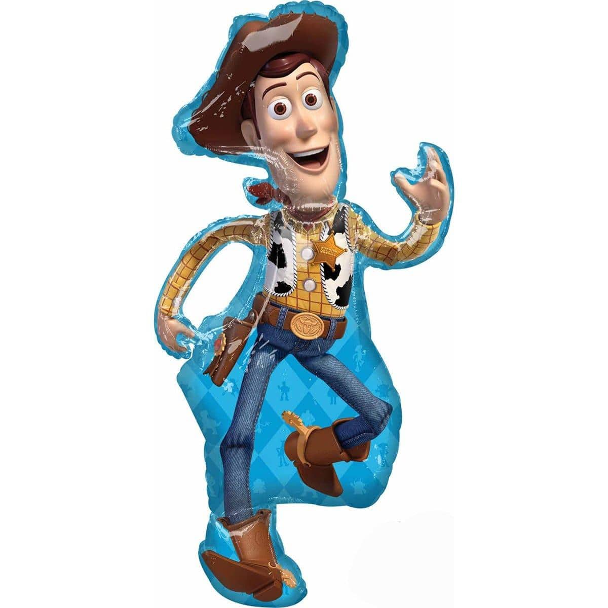 Toy Story Birthday Party Woody Supershape Foil Balloon, 1 Count