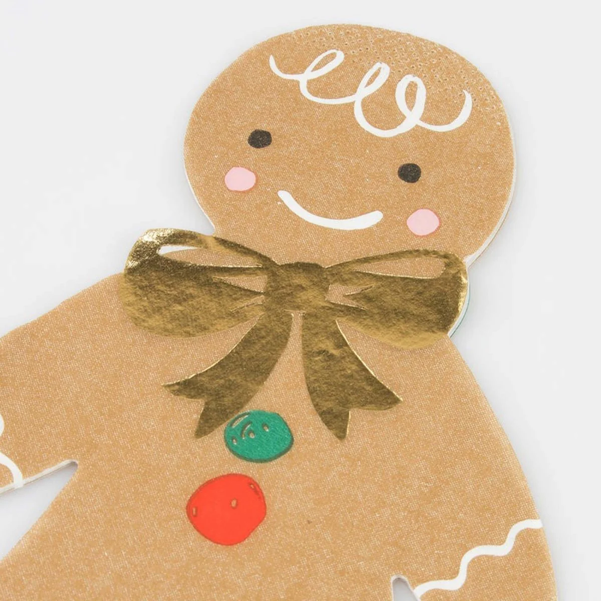 Sweet Gingerbread Small Beverage Napkins, 5 Inches, 16 Count - Image 4