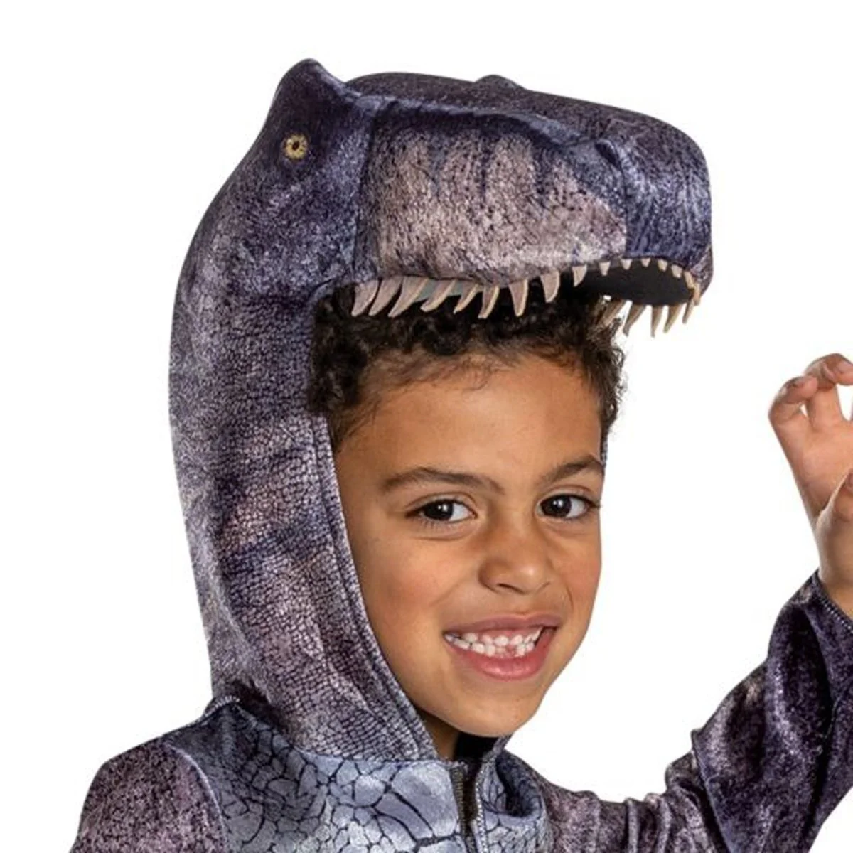 T-Rex Rebirth Classic Costume for Kids, Jurassic World, Hooded Jumpsuit - Image 3
