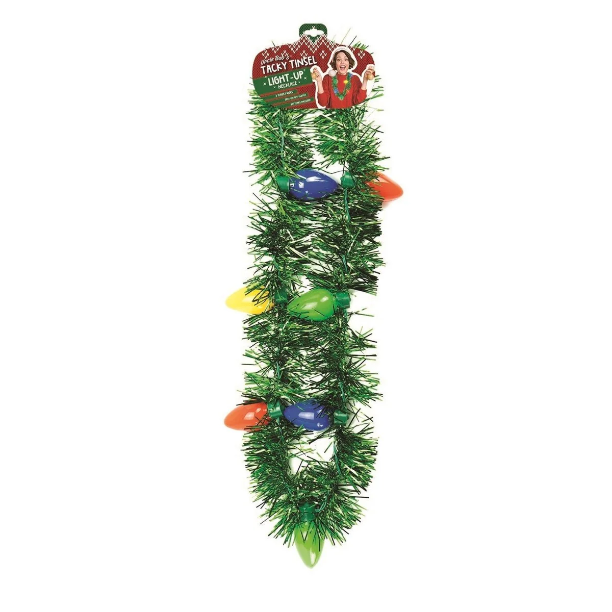 Tacky Tinsel Light-up Necklace - Image 2
