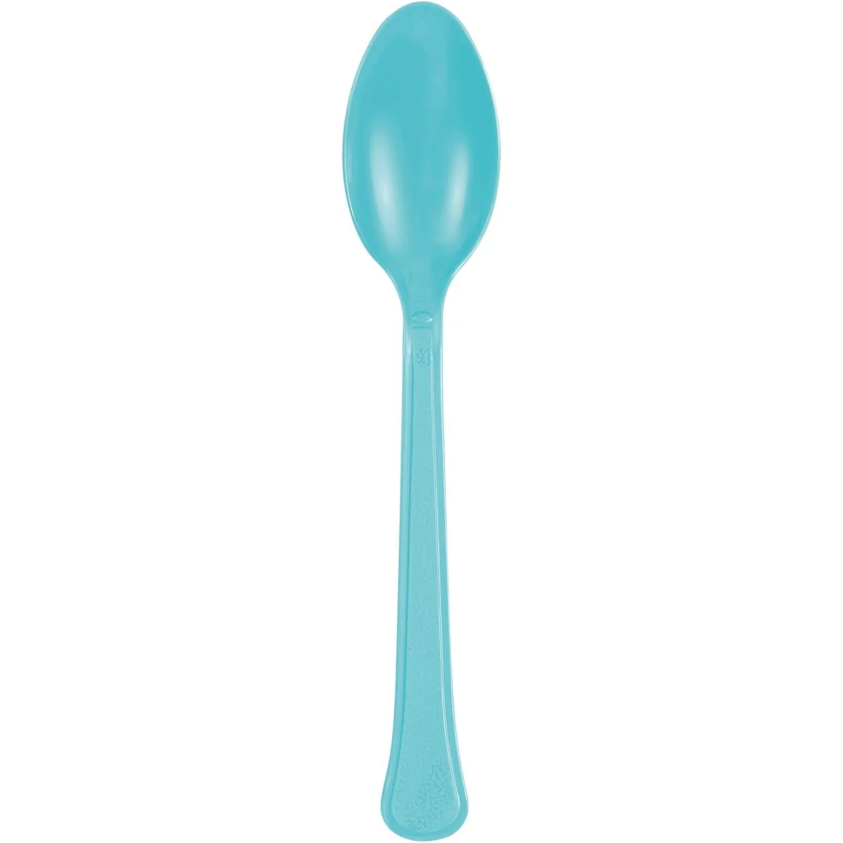 Teal Plastic Spoons, 20 Count