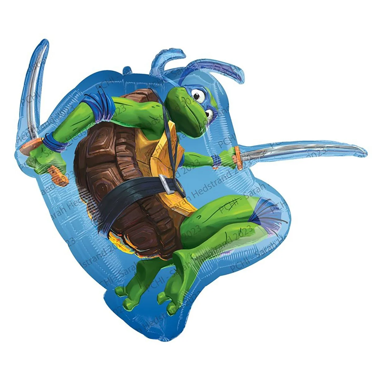 Teenage Mutant Ninja Turtle Leonardo Supershape Foil Balloon, 32 Inches, 1 Count