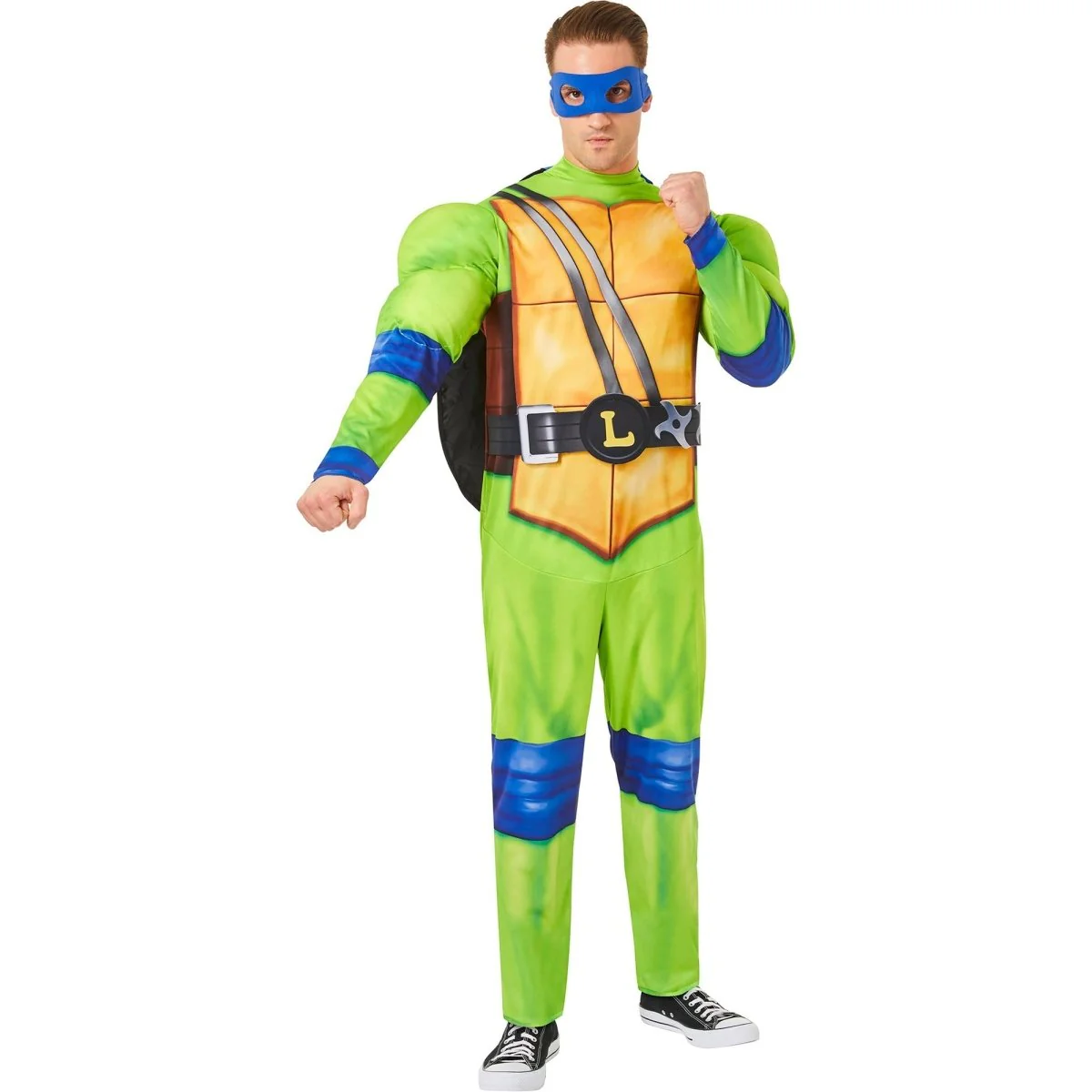 Teenage Mutant Ninja Turtles Leo Costume for Adults, Jumpsuit, Shell and Mask