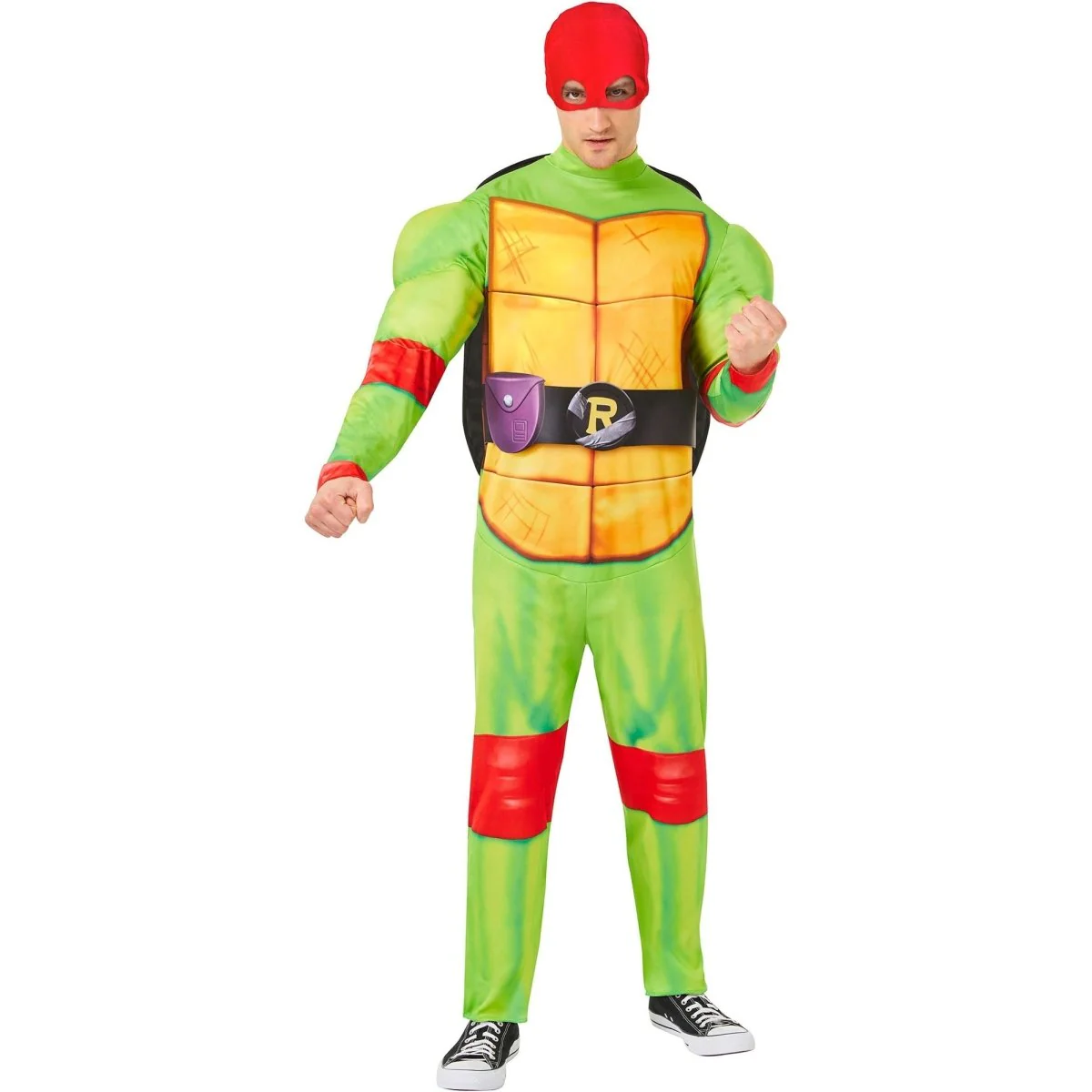 Teenage Mutant Ninja Turtles Raph Costume for Adults, Jumpsuit, Shell and Mask