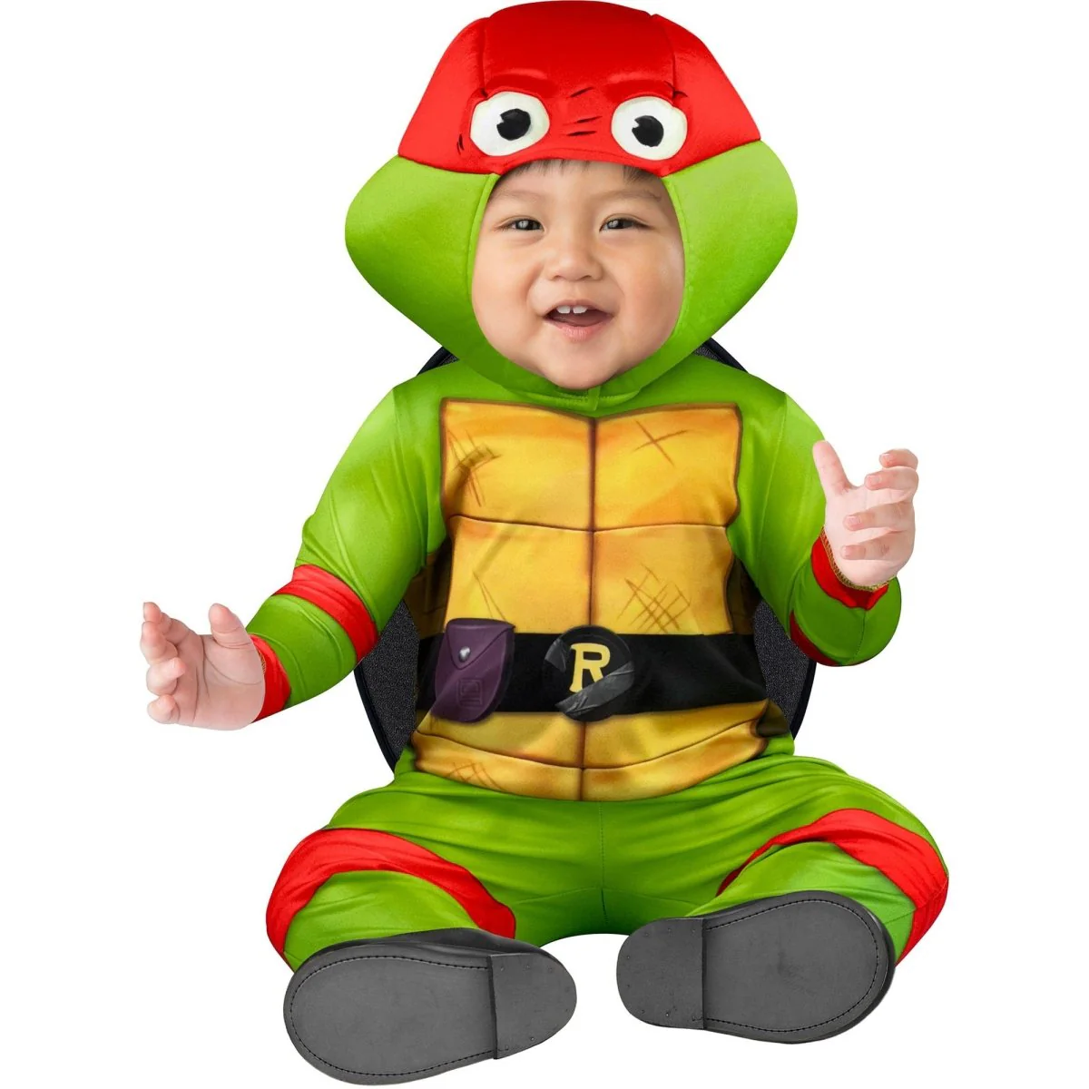 Teenage Mutant Ninja Turtles Raph Costume for Babies, Jumpsuit, Shell and Hood