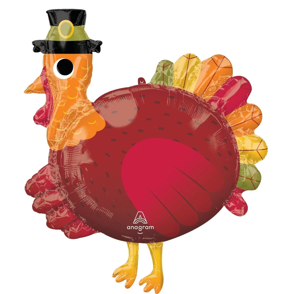 Thanksgiving Pilgrim Turkey Supershape Foil Balloon