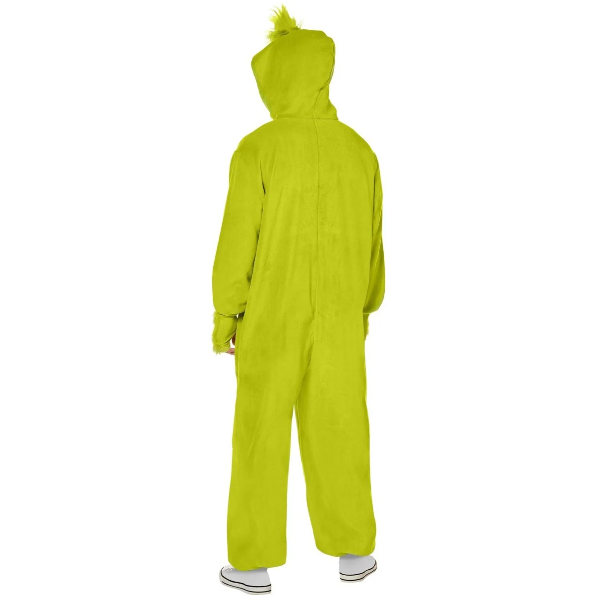 The Grinch Costume for Adults, Green Hooded Jumpsuit - Image 2