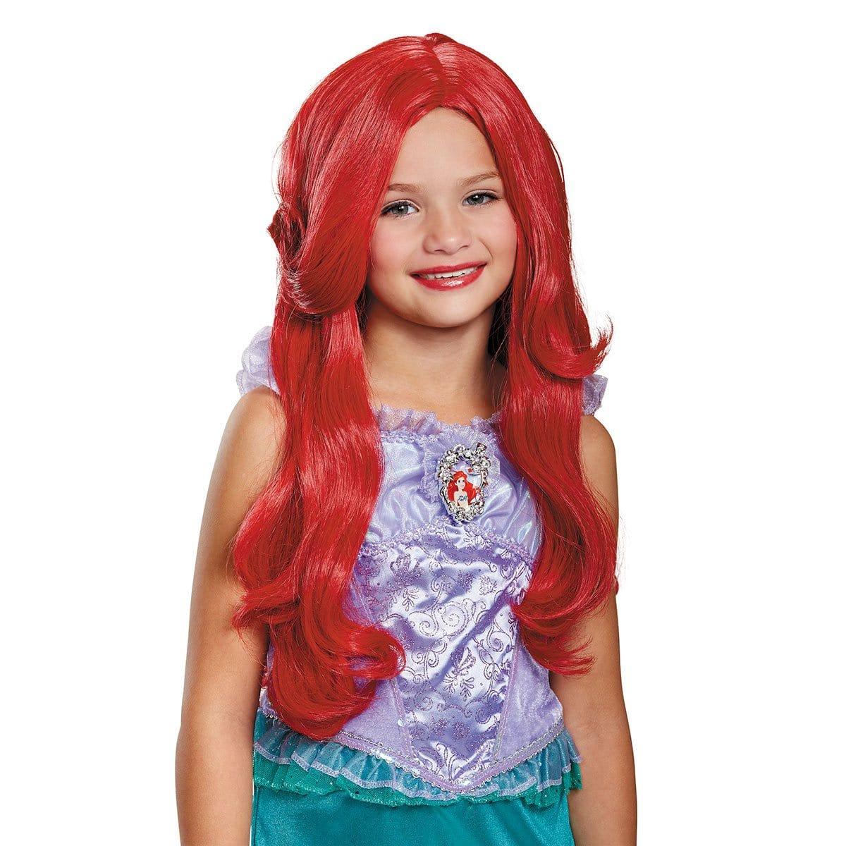 Disney Princess Ariel Little Mermaid Red Wig for Girls