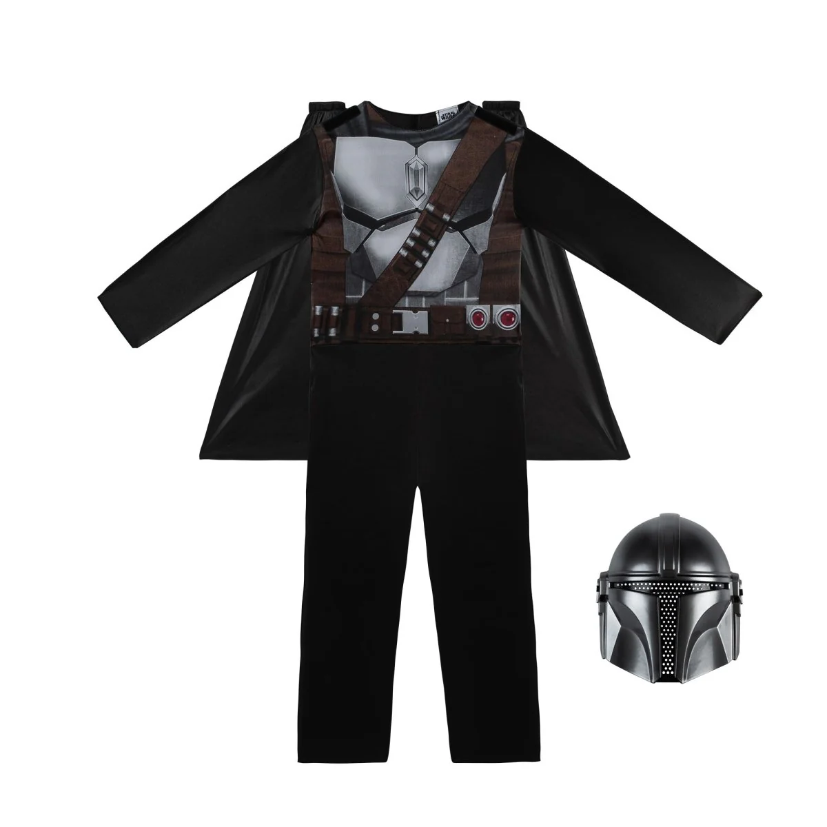 The Mandalorian Costume for Kids, Star Wars, Jumpsuit with Attached Cape - Image 5