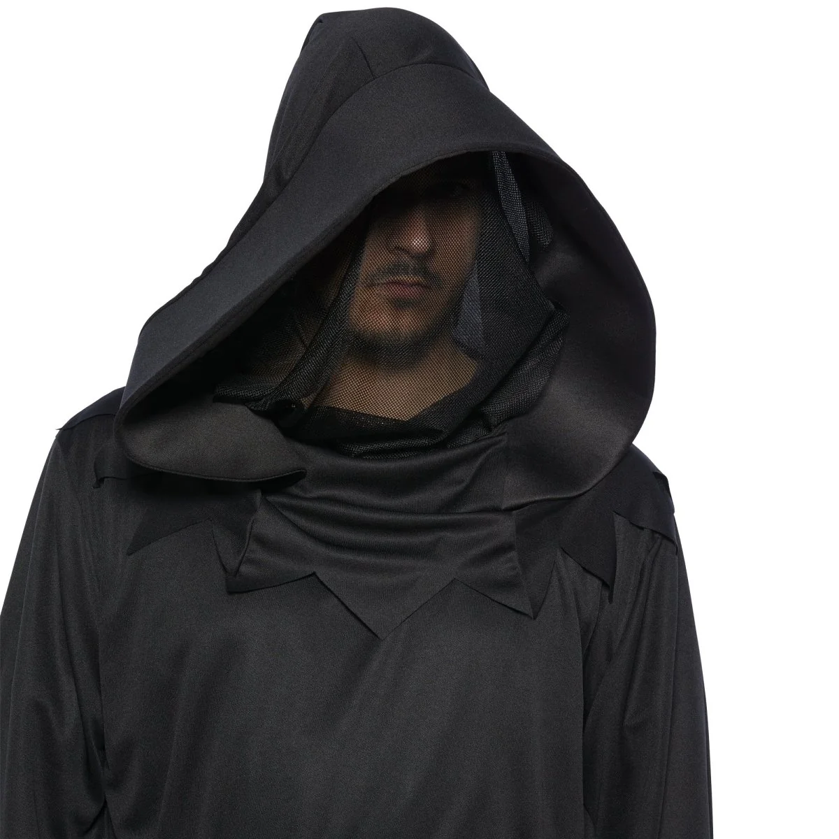 The Reaper Plus Size Costume for Adults, Black Robe with Mask and Belt - Image 2