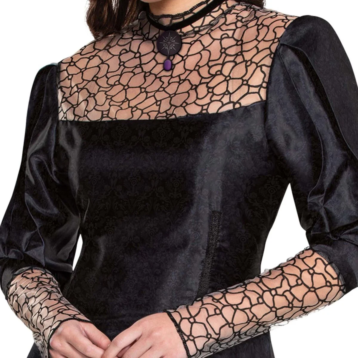 The Witcher Yennefer Classic Costume for Adults, Black Dress - Image 3