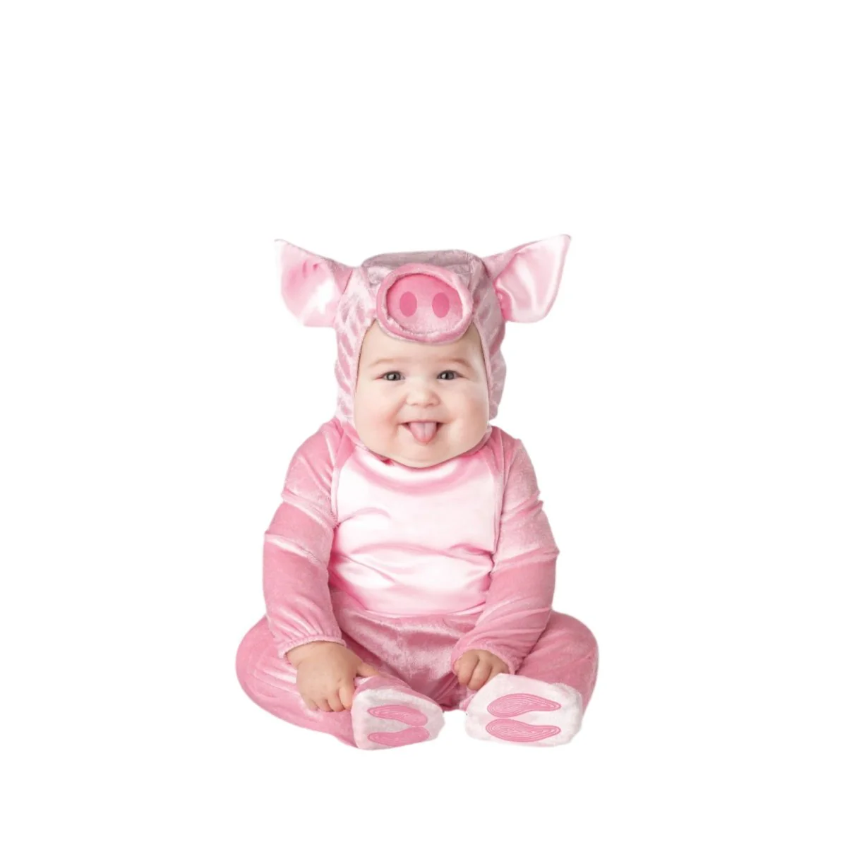 This Lil Piggy Costume for Babies and Toddlers, Pink Jumpsuit