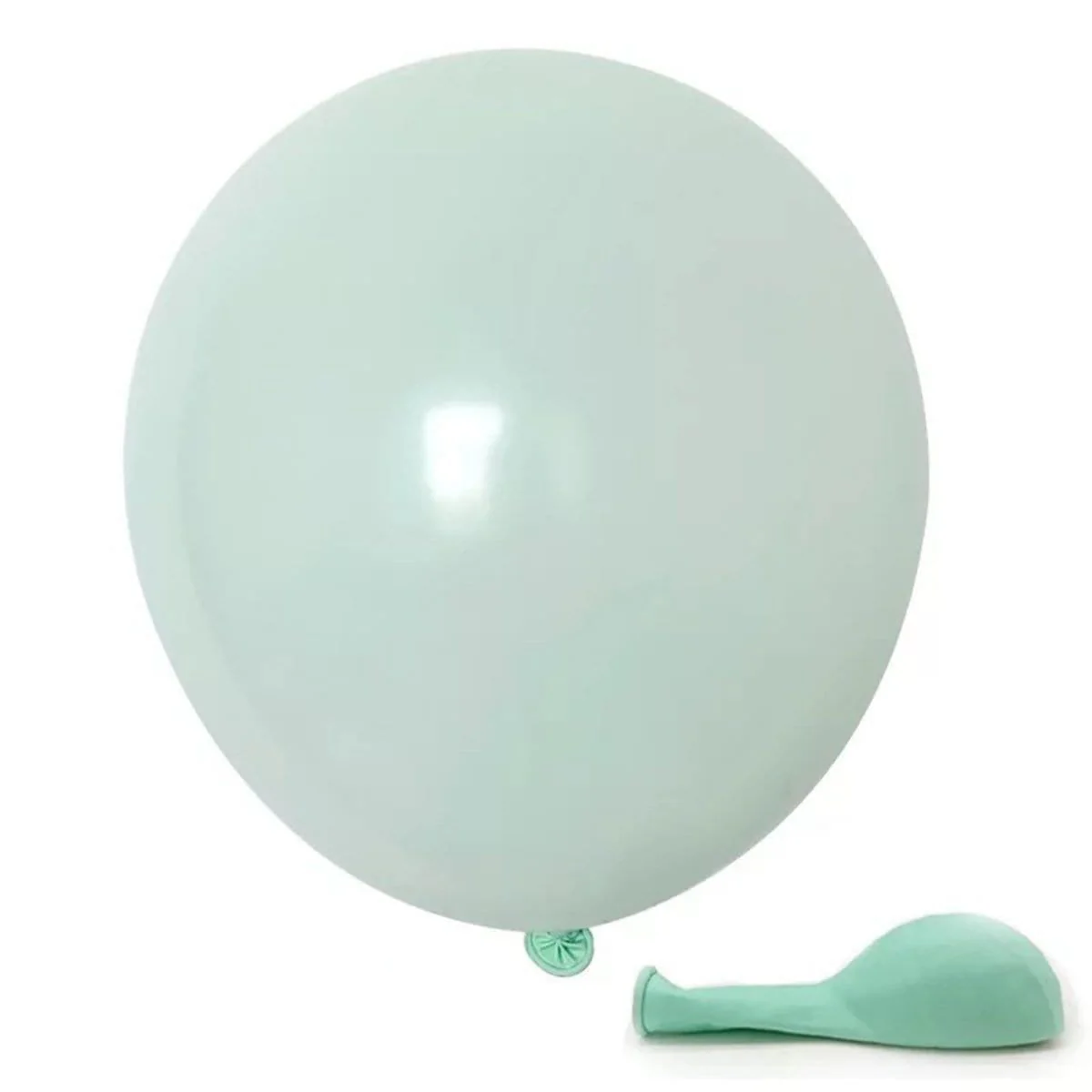 Tiffany Blue Latex Balloon 12 Inches, Macaroon Collection, 72 Count - Image 2
