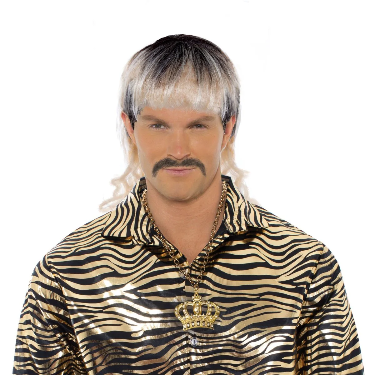 Blond mullet wig for men, Tiger King