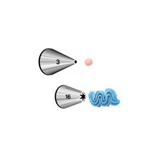 Tip Set Star And Round 2/Pkg.