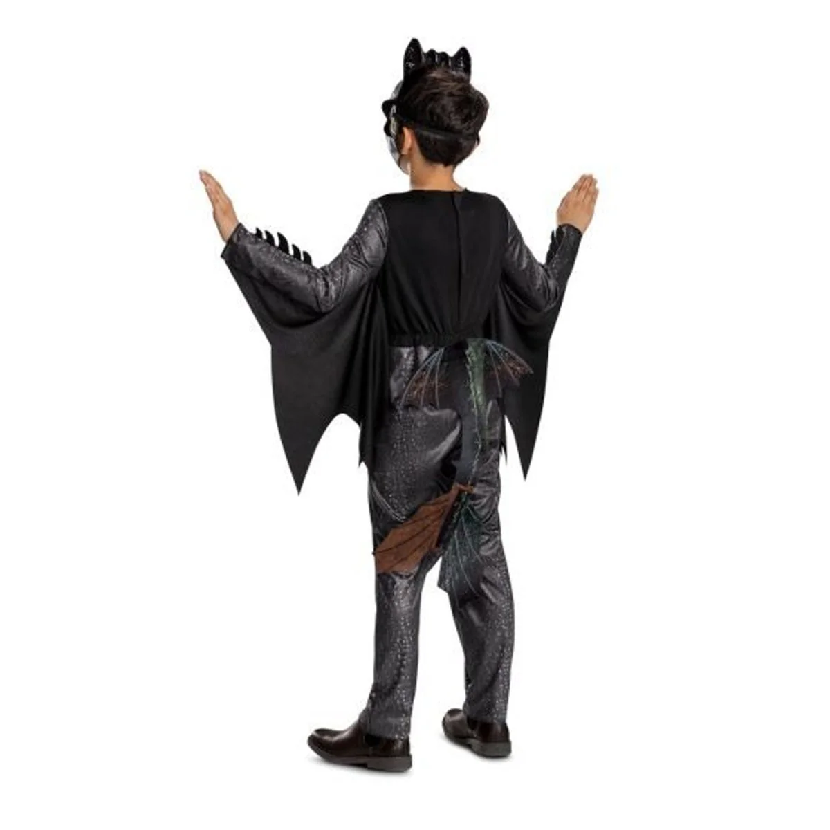 Toothless Classic Costume for Kids, How to Train your Dragon, Jumpsuit with Attached Wings - Image 2