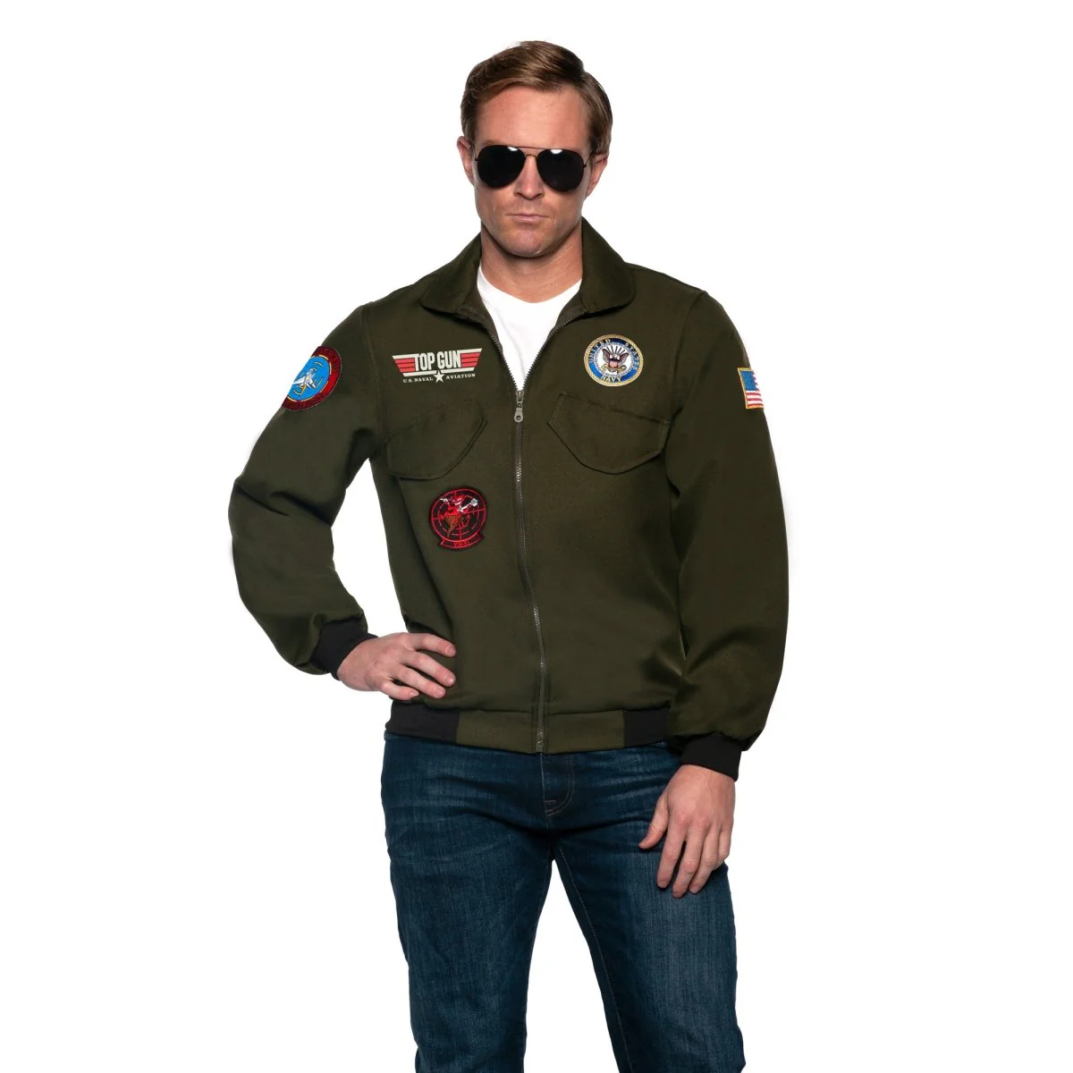 Top Gun Jacket for Adults, Green Jacket