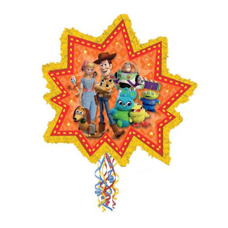 Toy Story 4 Birthday Party Star Shaped PiƱata, 18 x 17.5 x 3.5 Inches, 1 Count