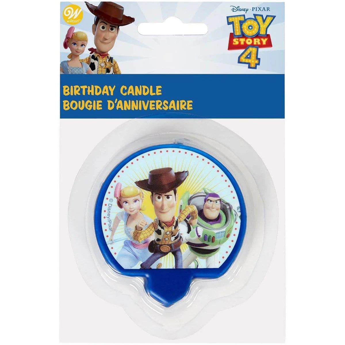 Disney Toy Story 4 Birthday Party Round Candle, 1 Count