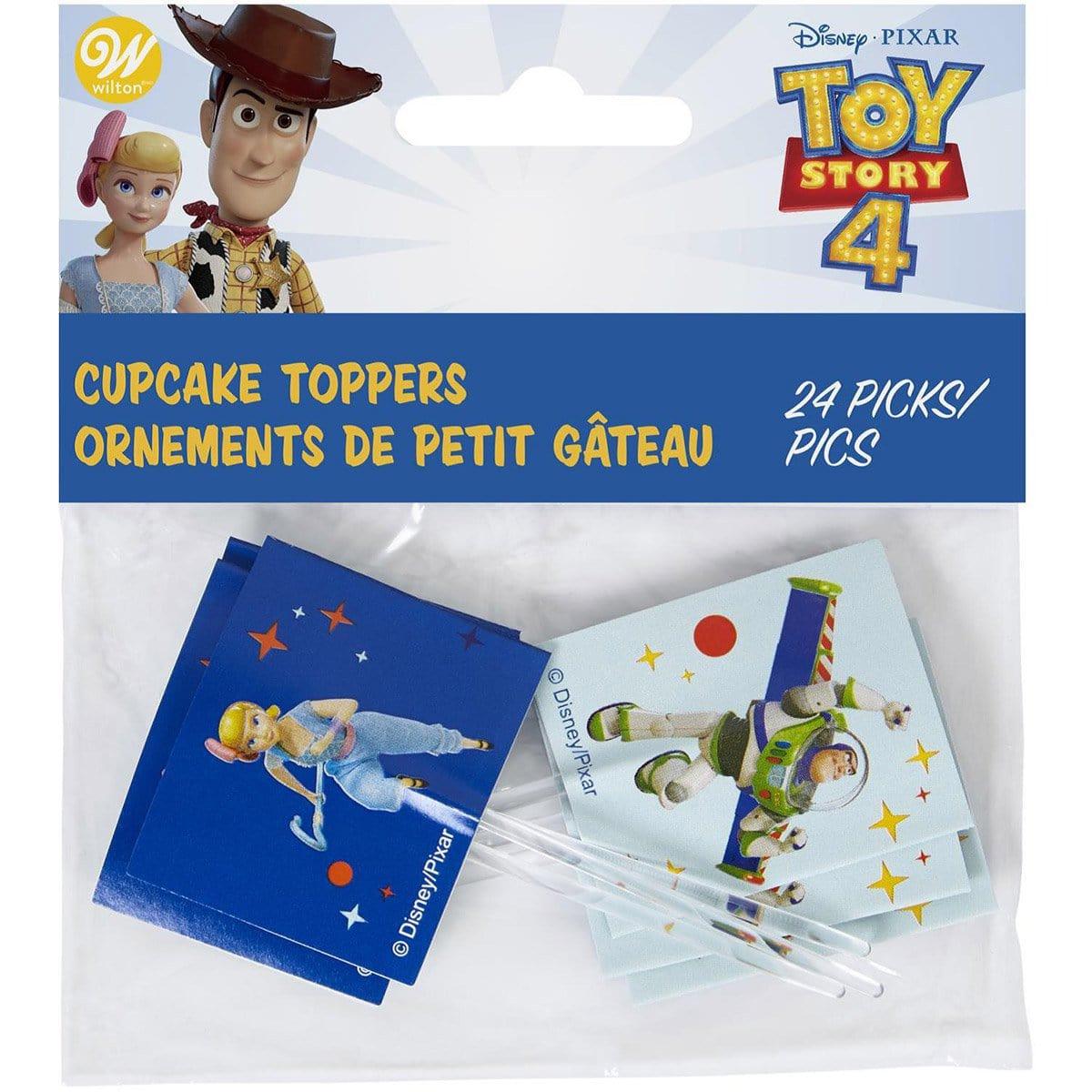 Disney Toy Story 4 Birthday Party Cupcake Picks, 24 Count