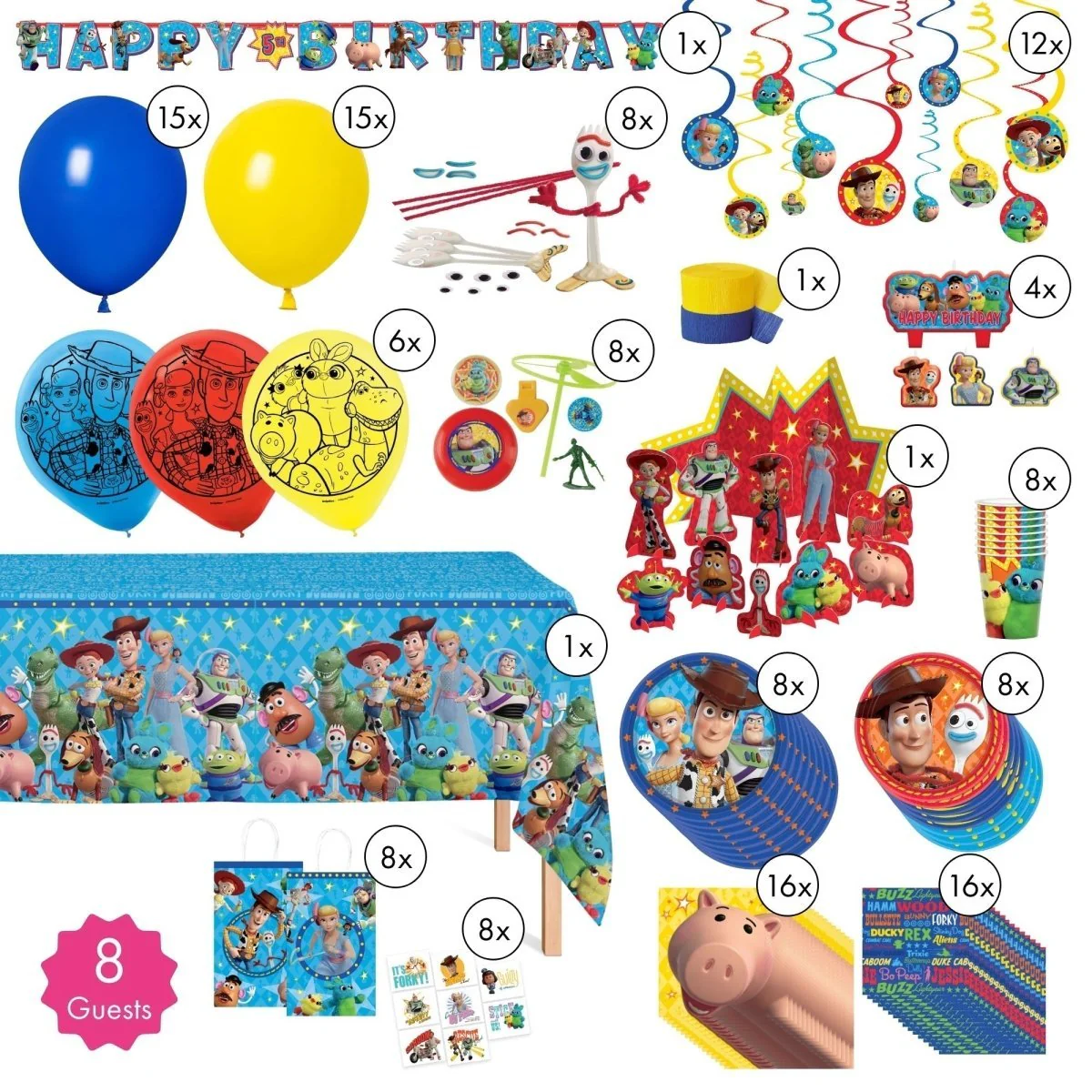 Toy Story Ultimate Birthday Party Supplies Kit, 8 Guests - Image 2