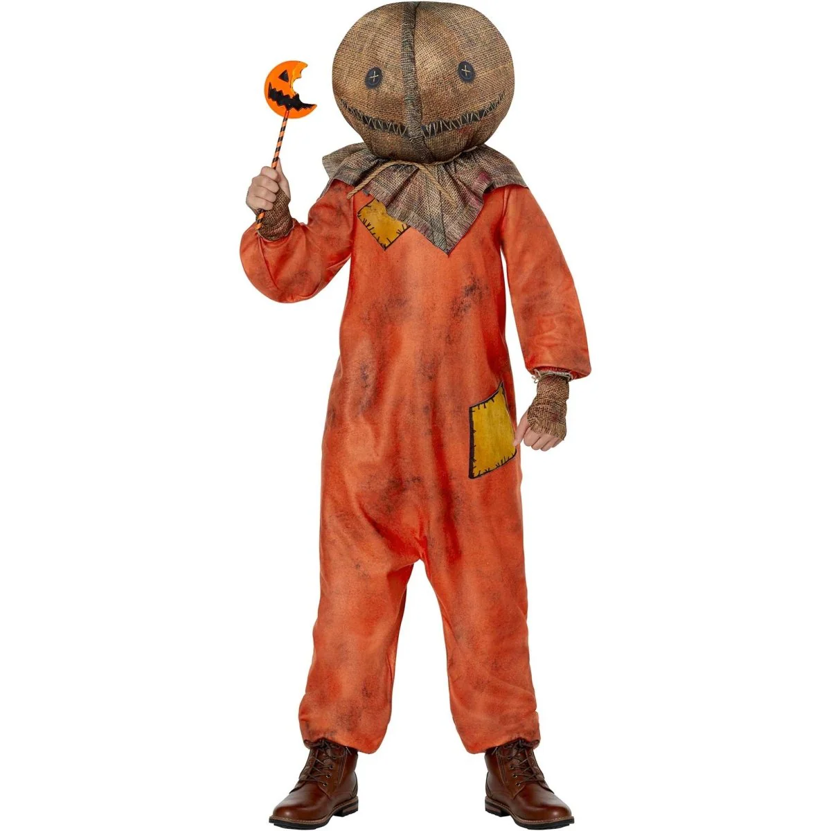 Trick 'r Treat Sam Costume for Kids, Orange Jumpsuit