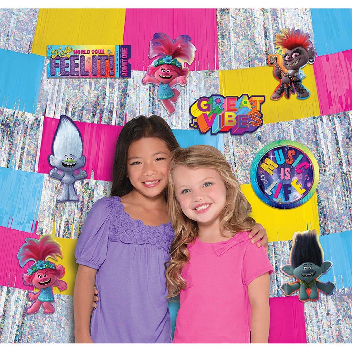 Trolls World Tour backdrop decorating kit