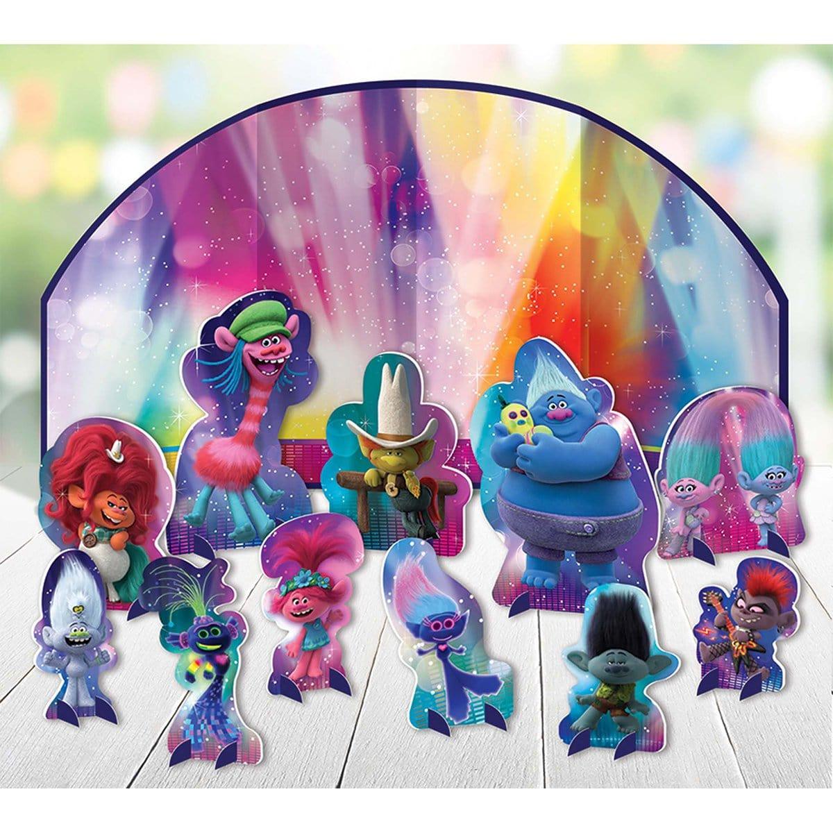 Trolls World Tour table decorating kit