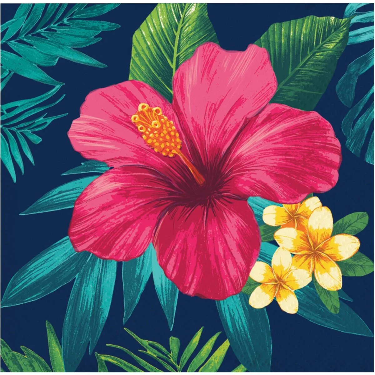 Tropic Time Small Beverage Napkins, 16 Count