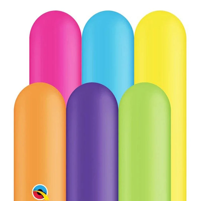 Tropical Multicolor Sculpting Latex Ballons, 100 Count