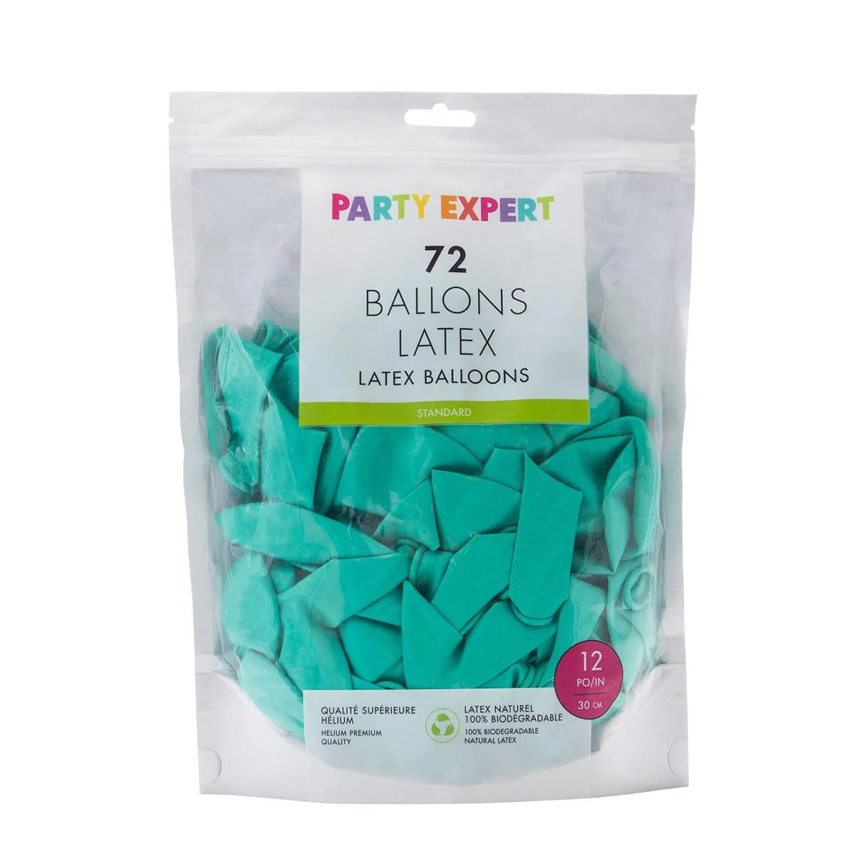 Turquoise Latex Balloon 12 Inches, 72 Count - Image 3