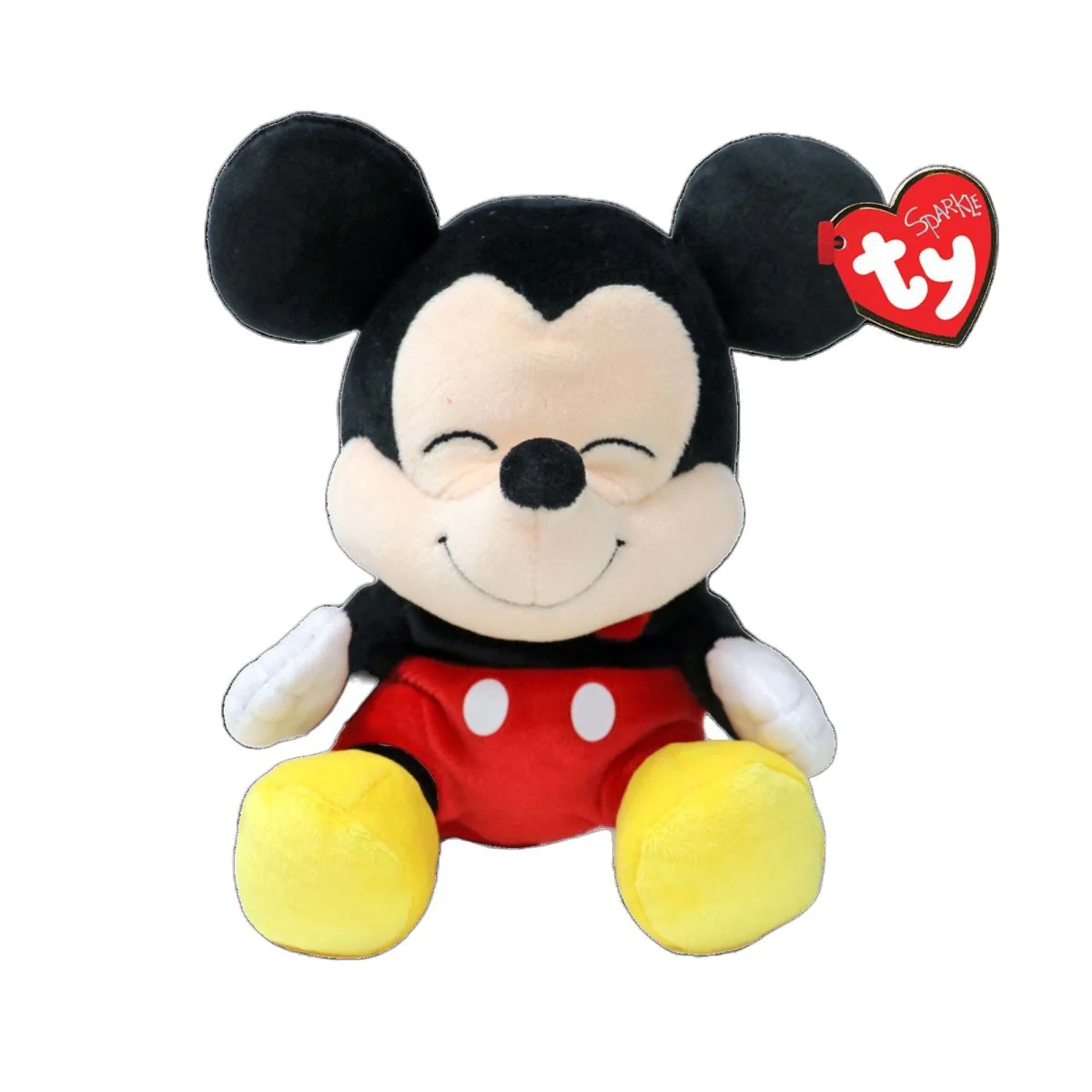 TY Disney Soft Plush, Mickey Mouse, 8 Inches, 1 Count