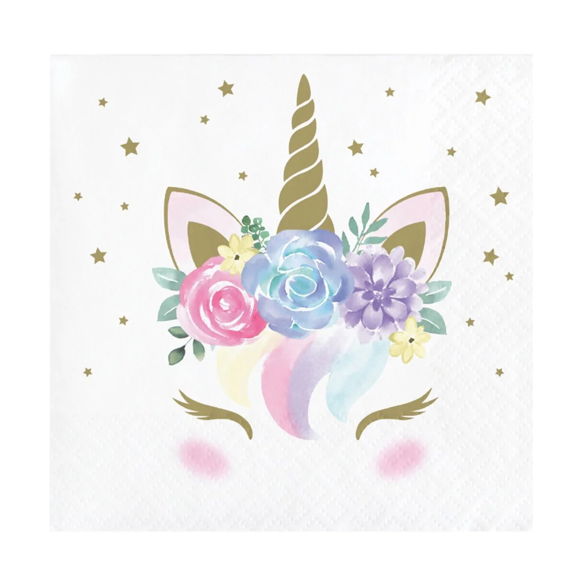 Unicorn Baby Small Beverage Napkins, 16 Count