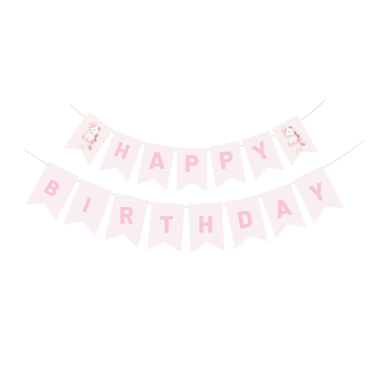 Unicorn Dreams Happy Birthday Paper Banner, 118 Inches, 1 Count
