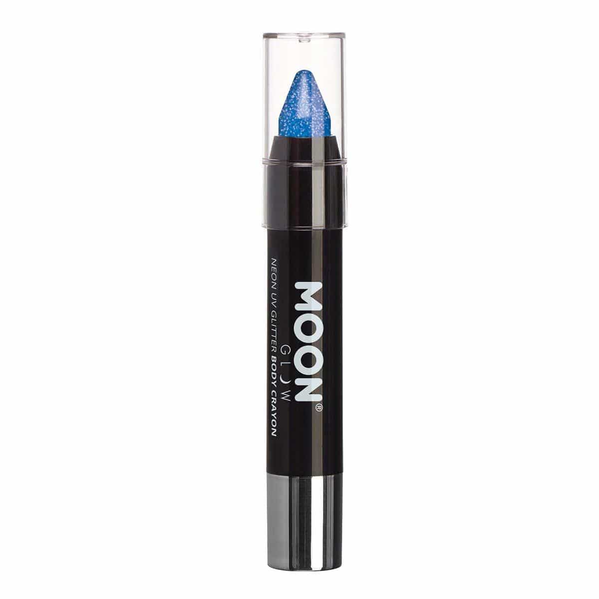 Moon blue glitter UV face & body crayon