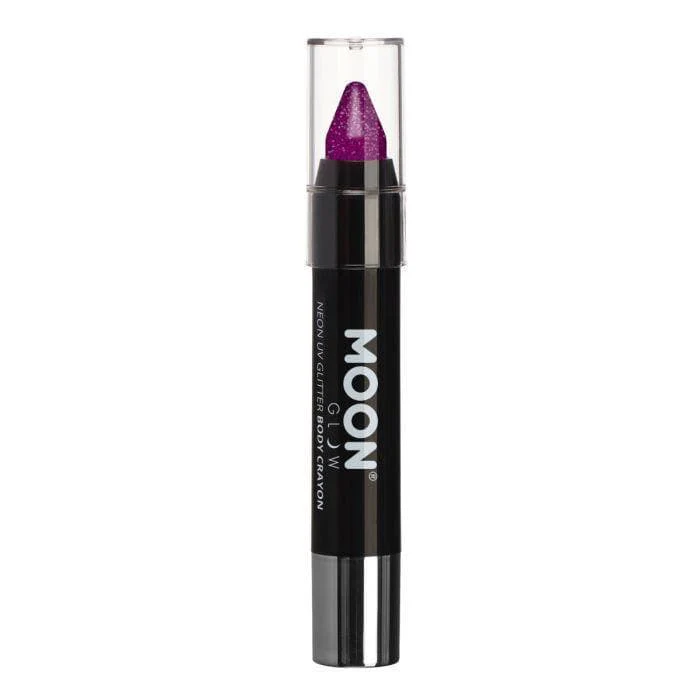 Moon purple glitter UV face & body crayon