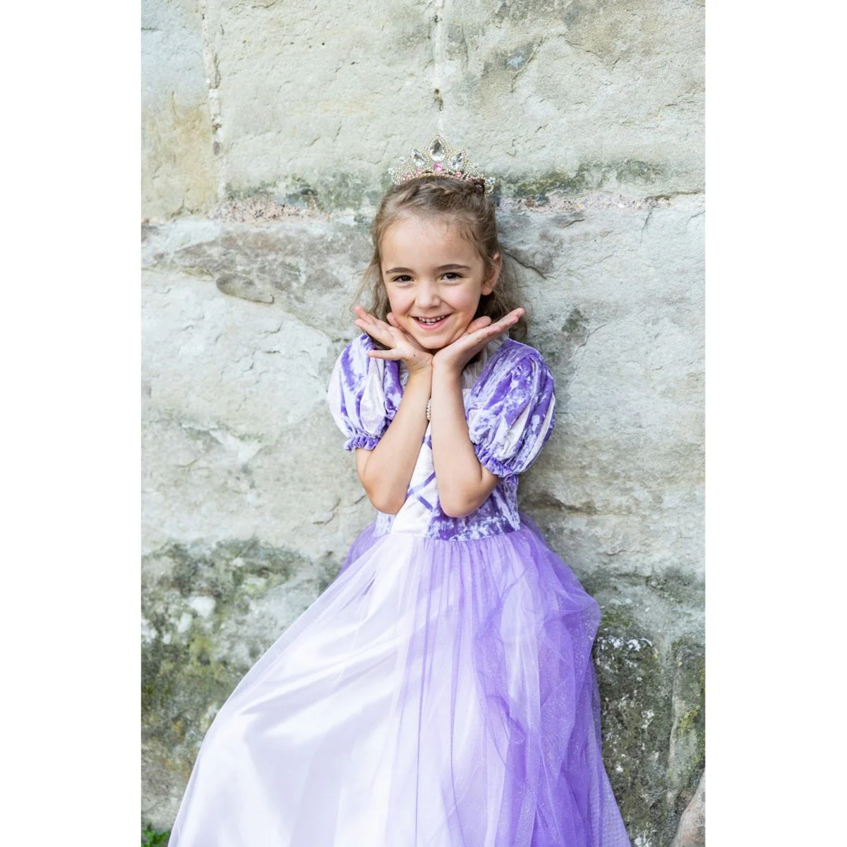 Velvety Soft Once Upon A Tower Princess Dress for Kids - Image 3