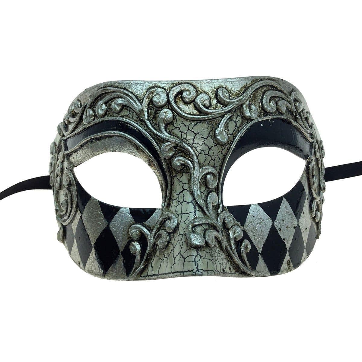 Silver venetian masquerade mask