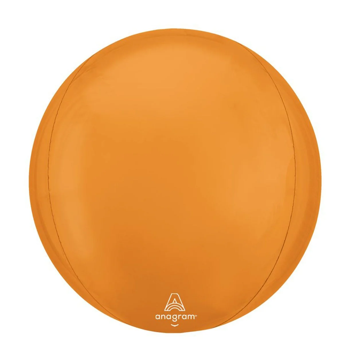 Vibrant Orange Orbz Balloon, 15 Inches, 1 Count