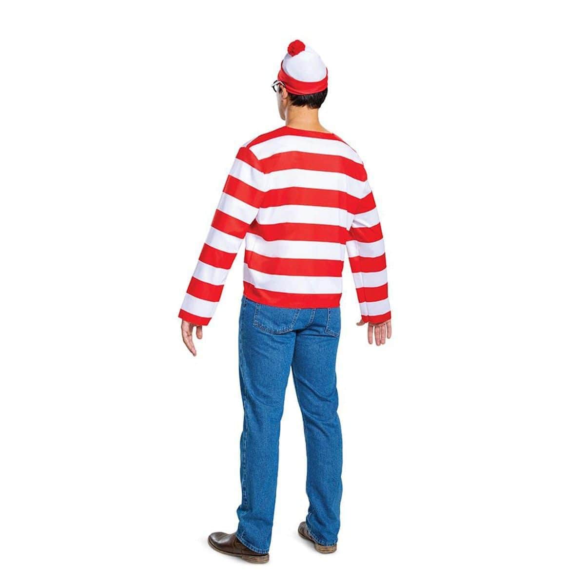 Waldo Classic Costume for Adults, Where's Waldo - Image 2