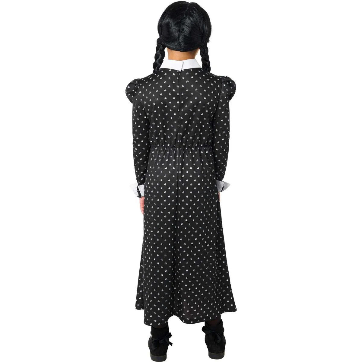 The Addams Family Wednesday Costume for Kids, Black Dress - Image 3