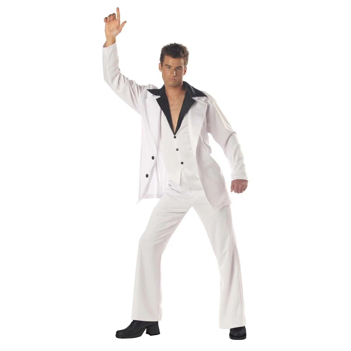 White 70s Disco Dude Costume for Adults