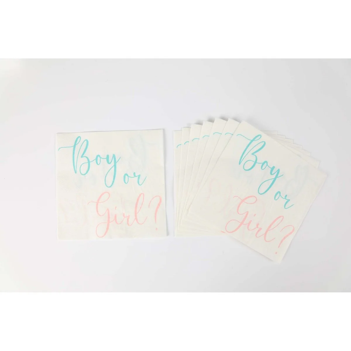 White Boy or Girl? Large Lunch Napkins, 16 Count - Image 2