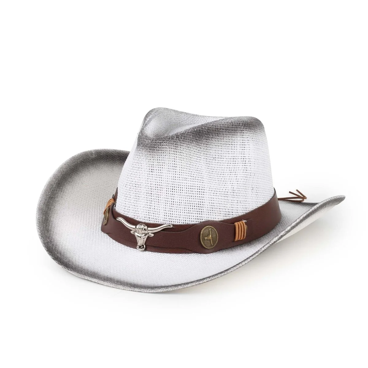 White Deluxe Cowboy Hat for Adults - Image 2